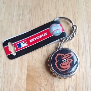 MLB Baltimore Orioles Bottle Cap Keychain